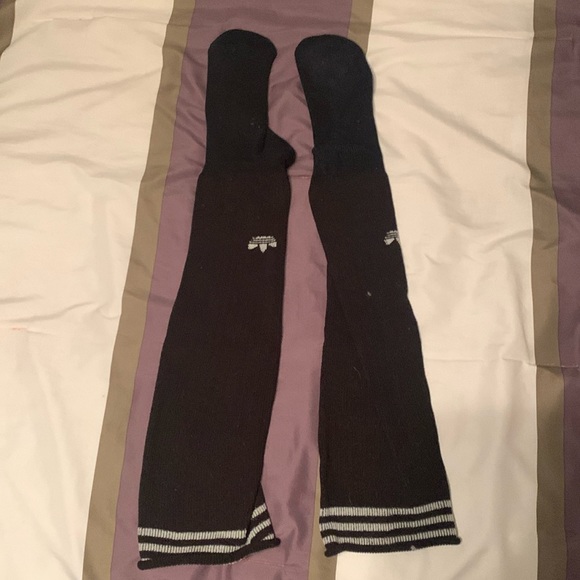 Black Adidas Knee-High Socks - Picture 1 of 1
